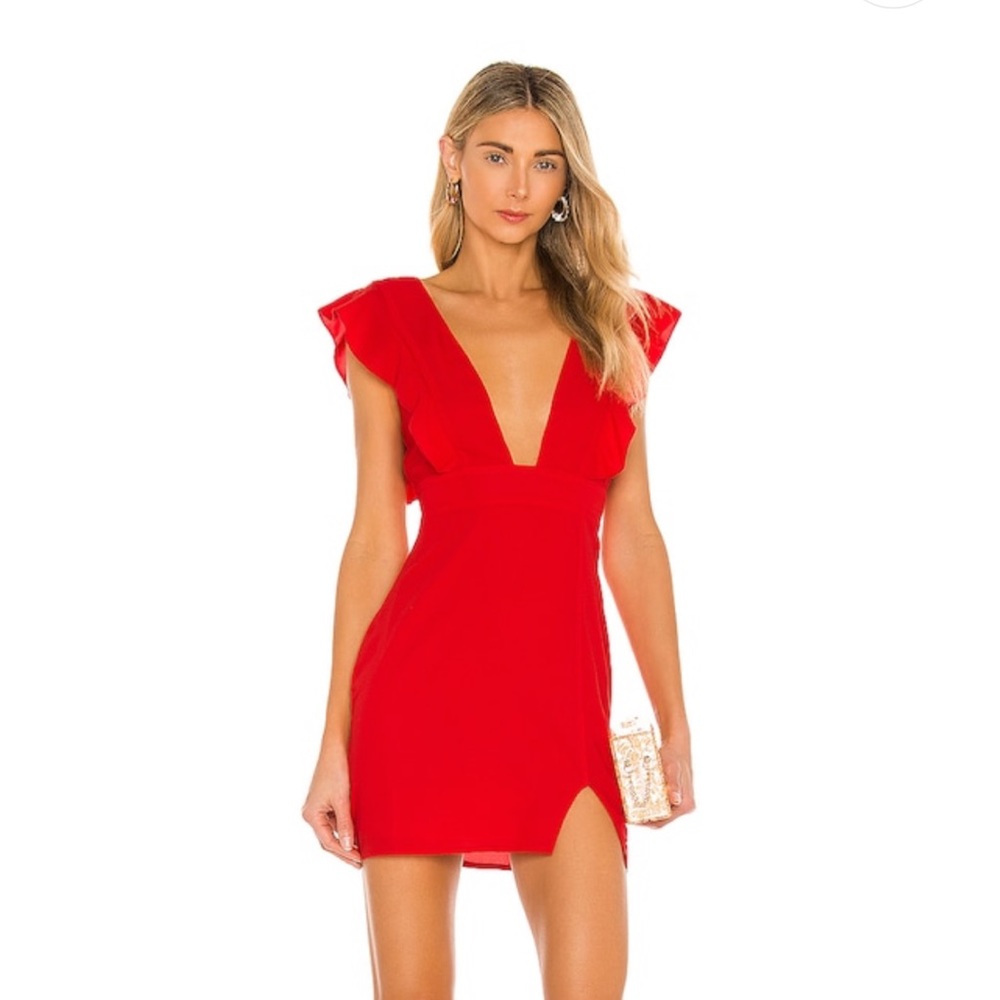 Harlow Mini Dress Red- Superdown